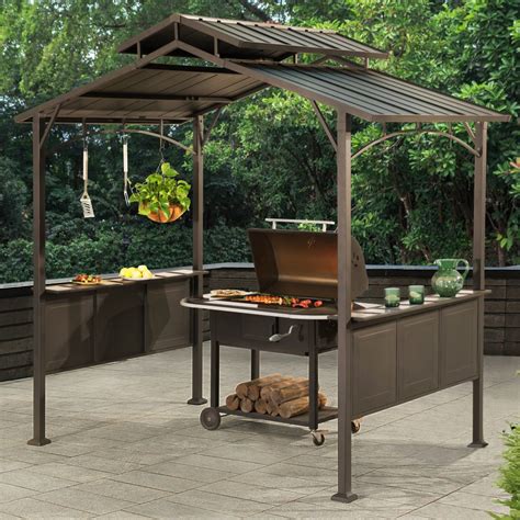 grill metal gazebo|steel grill gazebo costco.